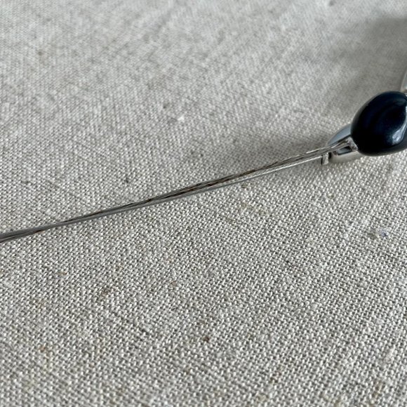 Beautiful Silver and Enamel Block Earring & Necklace Set - Picture 8 of 10